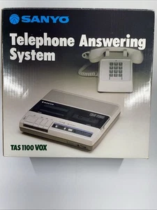 Vintage Sanyo Telephone Answering System Tad 1100 Box - Used - Zdjęcie 1 z 6