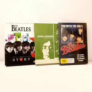 The Beatles 7x DVD + Bonus CD Lot-Complete Story+Lennon+Fab 4 (New And Sealed) - Picture 1 of 17