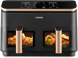 Airfryer COSORI 8.5L Dual Basket Air Fryer Rose Gold 8-In-1 - Picture 1 of 9