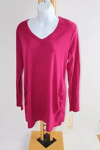 Maternity Oh Baby by Motherhood Size S Small Women's Shirt Top NWT Berry - Picture 1 of 3