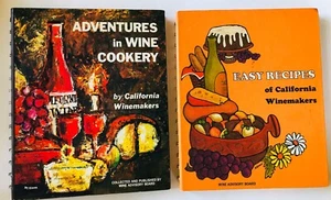 California Winemakers Easy Recipes 1965 Adventures 1970 Spiral Vintage Cookbooks - Picture 1 of 12