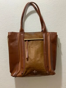 Pour La Victoire Large Tote Bag in Leather and Pony Hair brown - Picture 1 of 12