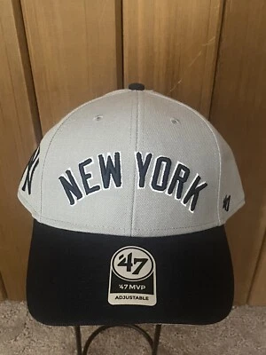'47 NEW YORK YANKEES AJUSTABLE SNAPBACK LOGO SCRIPT SOMBRERO OSFM NUEVO CON ETIQUETAS Foto 1 de 4