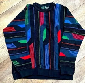 COOGI Style Vintage Tundra Canada 3D Multicolor Men’s Sweater Size M 100% Cotton - Picture 1 of 6
