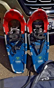 Tubbs Discovery Snowshoes - 28 x 9 Excellent w L.L. Bean Bag  Made in USA - Picture 1 of 6
