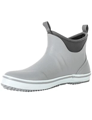 Botas de pesca impermeables al tobillo Ubon para hombre al aire libre de goma negras/grises Foto 1 de 4