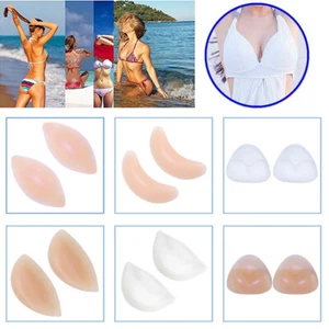 Inserciones de sujetador de gel de silicona invisibles filetes de pollo potenciadores de senos almohadillas push up - Imagen 1 de 20