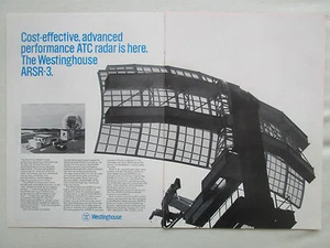 11/1977 PUB WESTINGHOUSE ARSR-3 AIR TRAFFIC CONTROL RADAR ORIGINAL ANZEIGE - Bild 1 von 1