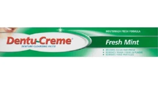Dentu-Creme Denture Cleansing Paste Fresh Mint 75ml Pack - Image 1 of 1