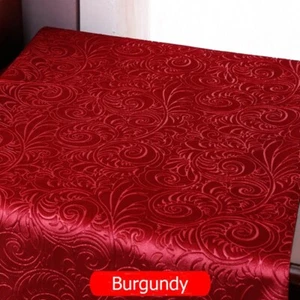 1M Embossed Floral Velvet Fabric Upholstery Sewing Material Home Car Sofa Luxury - Picture 1 of 25