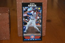 BASEBALL CARD RARE BOOKMARK MARK GRACE CHICAGO CUBS COLLA COLLECTION