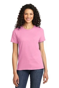 Port & Company LPC61 Womens Short Sleeve Essential Crew Neck Stylish T-Shirt - Picture 1 of 24