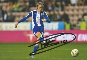 WIGAN: THELO AASGAARD SIGNED 6x4 ACTION PHOTO+COA - Picture 1 of 1