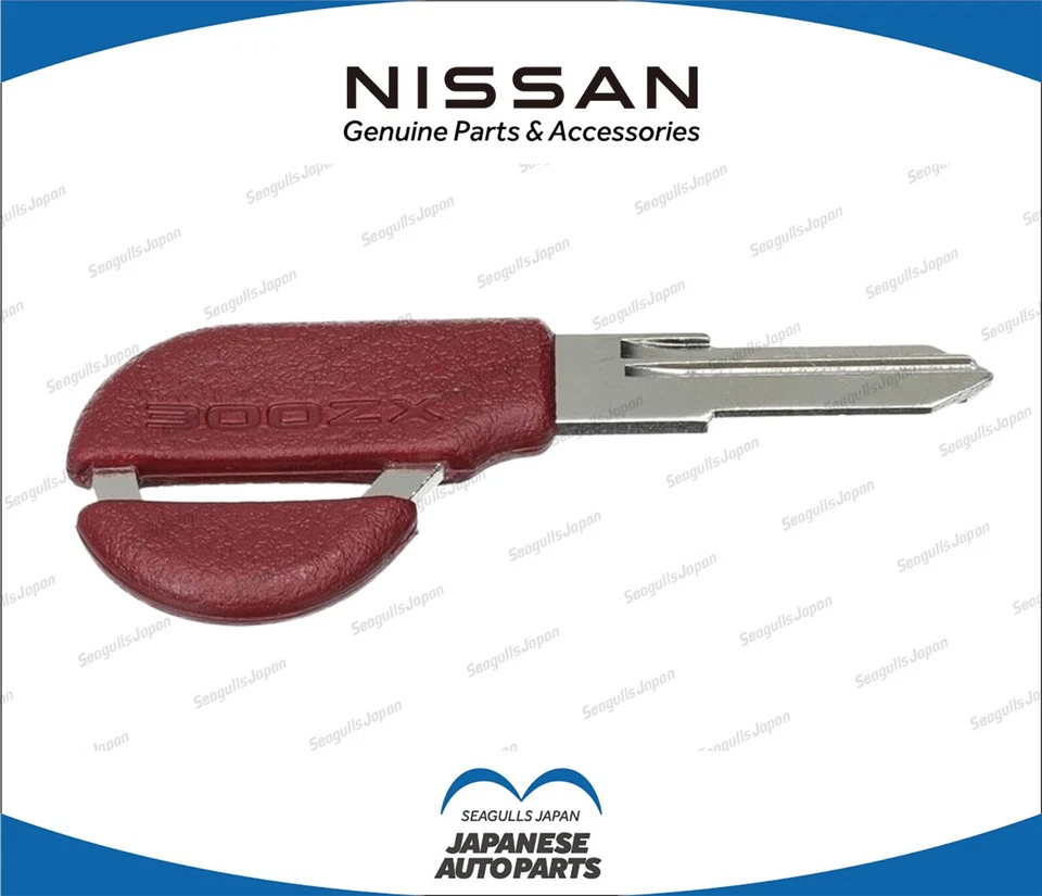 Llave maestra genuina 90-96 300ZX Z32 en blanco sin cortar roja LLAVE00-00096 F/S Nissan Foto 1 de 1