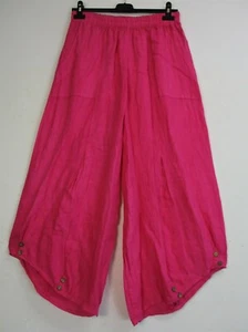 PANTALÓN CORTO ITALIANO 100% LINO LAGENLOOK BOLSILLOS 12 COLS:Talla Única: Regular - Imagen 1 de 16