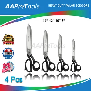 8" 10" 12" 14" GERMAN HEAVY DUTY UPHOLSTERY CARPET TAILOR SCISSOR BLACK(CHOOSE) - Picture 1 of 14