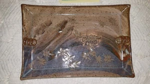 Steve Jorgenson: Handmade Stoneware - PLATTER / TRAY 11.25" x 7.25 x 1 180801024 - Picture 1 of 4