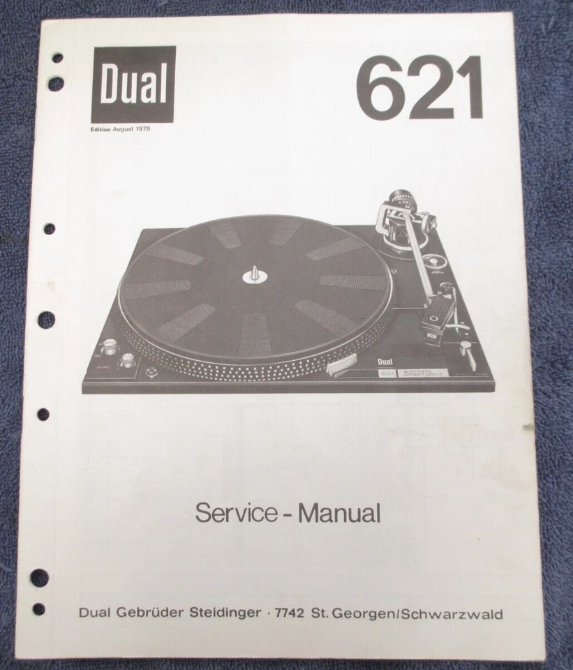 TOCADISCOS DOBLE CS 621 MANUAL DE SERVICIO UNA COPIA--no original PARA MODELO DUAL CS 621 Foto 1 de 1