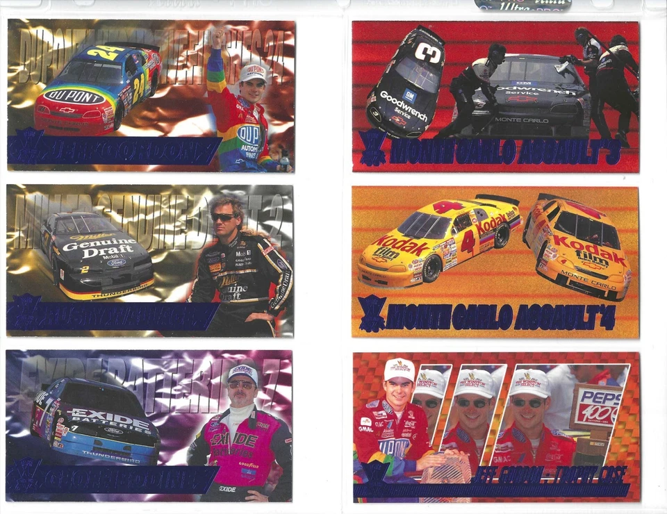 1995 Optima XL COOL BLUE PARALLEL #51 Dale Earnhardt's Car--ONE CARD ONLY! - Image 1 of 4