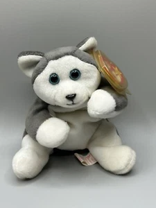 Nanook the Husky Dog With Creased Tag Ty Plush Stuffed Animal 1996 - Picture 1 of 14