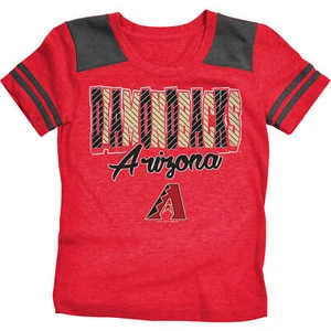 MLB Arizona Diamondbacks Girls Short Sleeve Team Color Graphic Tee 7-8 Medium - Picture 1 of 1