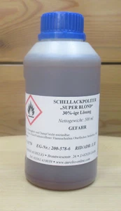 Schellackpolitur Super Blond wachsfrei gebrauchsfertig - 0,5 Liter,french polish - Picture 1 of 1