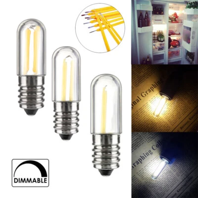 Dimmable Mini E14 LED Freezer Filament Light Bulbs 1W 2W 3W Refrigerator Lamp RE - Image 1 of 4