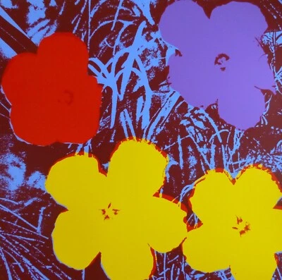 Andy Warhol (Mohnblume) Blumen 11,71 Siebdruck Pop Art Sonntag B Morgen COA - Bild 1 von 3
