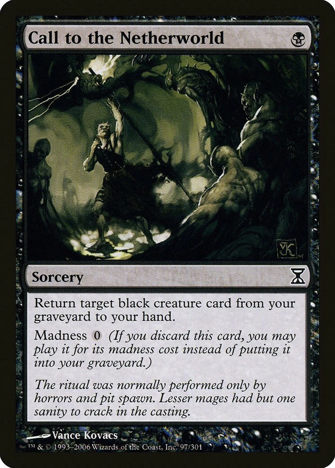Call to the Netherworld Time Spiral NM Black Common MAGIC MTG CARD ABUGames - Image 1 of 1