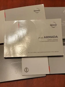 2020 Nissan Armada SUV OEM Owners Operations Manual Quick Reference w Case - Picture 1 of 5