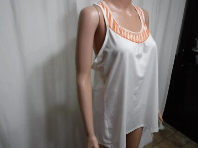 LUCY 橙色设计赛车主动跑步赛车背心女式 LG — 第 1/4 张图片