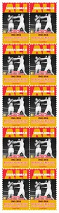 MUHAMMAD ALI v ALEJANDRO LAVORANTE BOXING GREAT STRIP OF 10 MINT VIGNETTE STAMPS - Bild 1 von 1