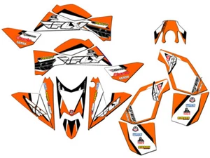 Kit de Gráficos All Years XC/SX 525 13 FLY Orange Senge Compatible con KTM - Imagen 1 de 7