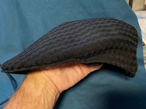 Turtle K "K-Hats" Black Lightweight Snap Brim Cap Hat Golf Newsboy Air-Flow XL - Picture 1 of 17