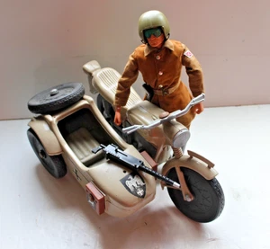 ACTION MAN / GI JOE Vintage 1970's Cherilea German Motor&Side car -tan  custom ! - Picture 1 of 6