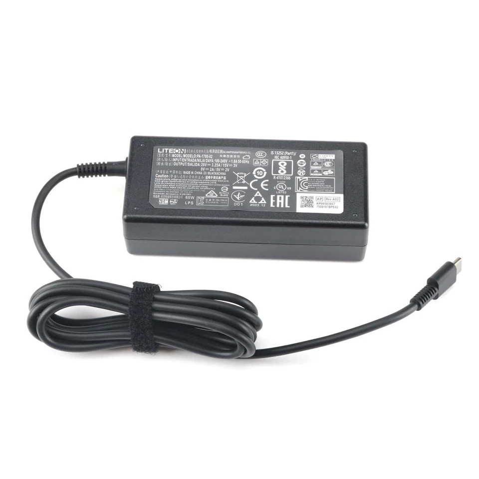 Adaptador de cargador USB C 65W OEM para Acer Chromebook SM45CL SM65CL-01 SK90200325 Foto 1 de 4