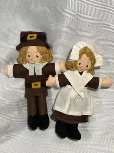 Vintage Hallmark Thanksgiving Pilger Stoffpuppen - Bild 1 von 2