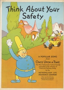 Once Upon A Time 1934 PROGRAM PLUS Sheet Music MET LIFE Cartoon Comedy ! - Picture 1 of 2