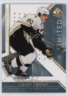 2006-07 SP Authentic Limited /100 Sidney Crosby #20 - Image 1 of 2
