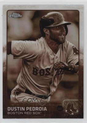 2015 Topps Chrome Sepia Refractor Dustin Pedroia #172 - Image 1 of 2