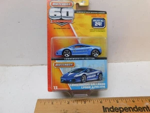 Matchbox 1/64 60 Anniversary Lamborghini Gallardo LP 560 - 4 Polizia - Bild 1 von 2