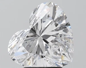 3.36 ct, D-VVS2 Heart Cut Diamond, IGI Certified Diamond, CVD Lab Grown Diamond - Picture 1 of 3