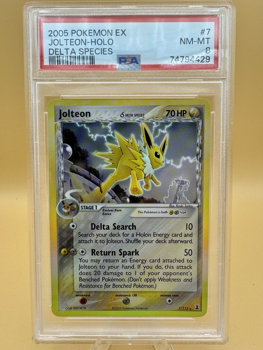 Jolteon Pokémon TCG EX Delta Species Individual Collectible Jolteon Pokémon TCG EX Delta Species Individual Collectible