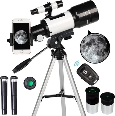 Telescope for Adults & Kids,70mm Aperture Refractor Portable Travel Telescope - Image 1 of 4