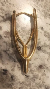Vintage SWANK WISHBONE Tie Bar / Money Clip - Good Luck Charm - Picture 1 of 2