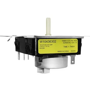 Dryer Timer Control Black for Whirlpool Kenmore Maytag Amana Models WPW10185981 - Picture 1 of 2