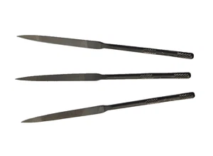 Nicholson 5-1/2" OAL Knife Needle File #2 Cut Medium Swiss Pattern LOT OF 3 - Picture 1 of 9