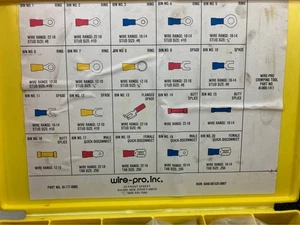 Wire-Pro Klemmen Sortiment Kit NSN 5940-00-525-0907 22-10 AWG Ring/Spate - Bild 1 von 3