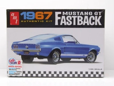 Ford MUSTANG Gt Fastback 1967 Modellino Auto Kit Costruzione Plastica 1:25 AMT - Immagine 1 di 3