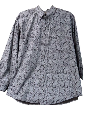 Camisa Ariat Estampado Cachemira Marrón/Blanco Manga L Talla XL NUEVA SIN ETIQUETAS Foto 1 de 4